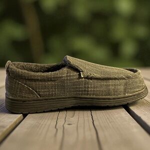 New MENS Hideaways by LB Evans Mardel Cozy Charcoal Slippers SIZE 8 and 9 avail